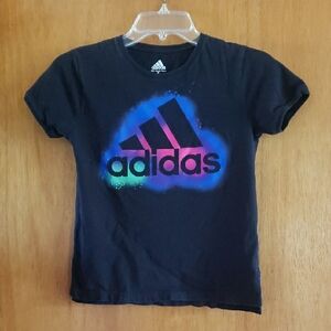 Adidas Black and Blue Short Sleeve Tees